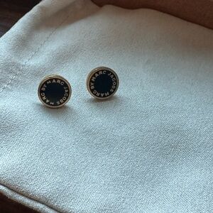 Marc Jacobs Black and Gold Stud Earrings